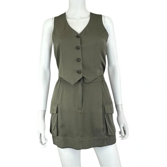 bobi BLACK NWT Olive 2 Piece Set Size S E0232 - Picture 1 of 15